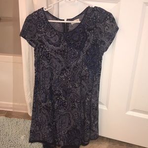 Urban outfitters blue patterned dress